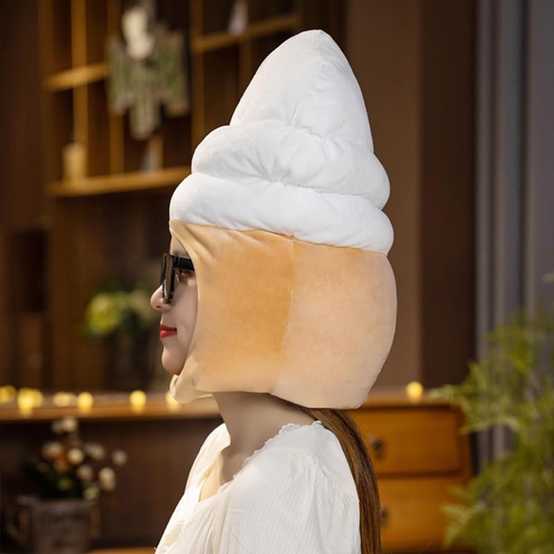 Amazon.co.jp: かぶり物 アイスクリーム 桃 帽子 コスプレ 被り物 仮装